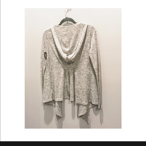 Forever 21 Thin Gray Hooded Cardigan-Size M - Picture 2 of 3